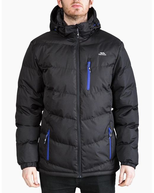 Trespass Black Blustery Padded Jacket for men