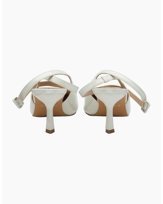 Ravel White Catrine Slingback Court Shoes