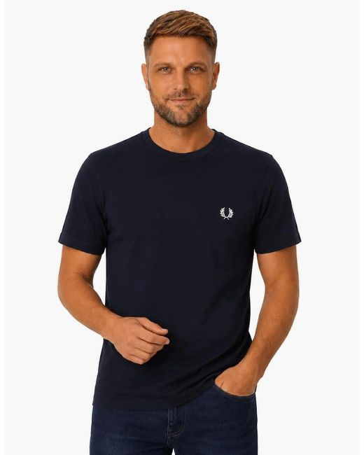Fred Perry Blue Ringer T-Shirt for men