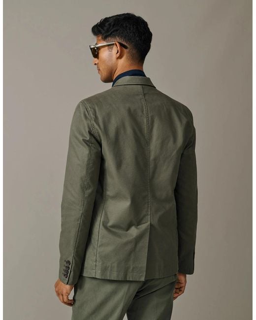 aubi Green Mareham Patch Pocket Jacket for men