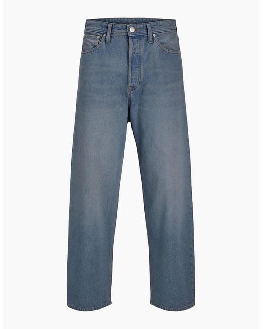 Jack & Jones Blue Wide Leg High Rise Jeans for men