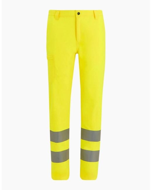 Regatta Yellow Stretch Hi-Vis Trousers for men