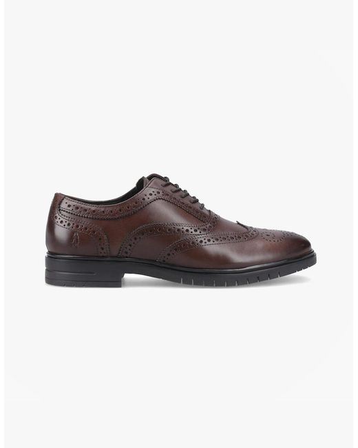Hush Puppies Brown Santiago Brogue Shoes for men