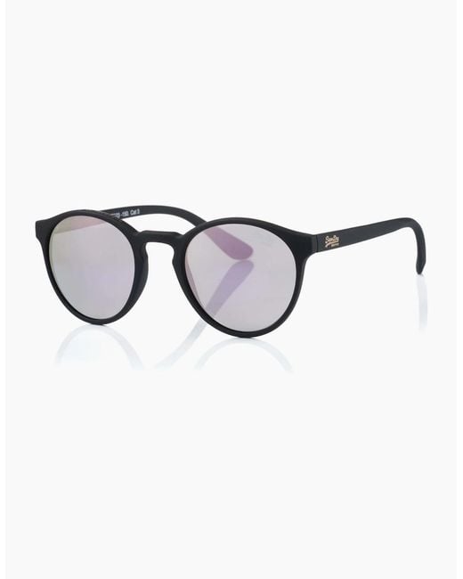 Superdry Black Saratoga Round Sunglasses