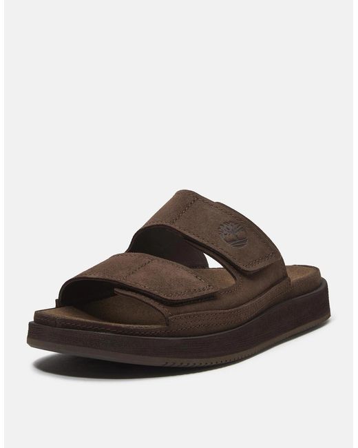Timberland Brown Casco Cove 2-Strap Sandals for men