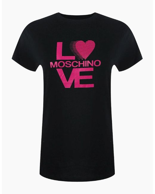 Love Moschino Black Bold Logo T-Shirt