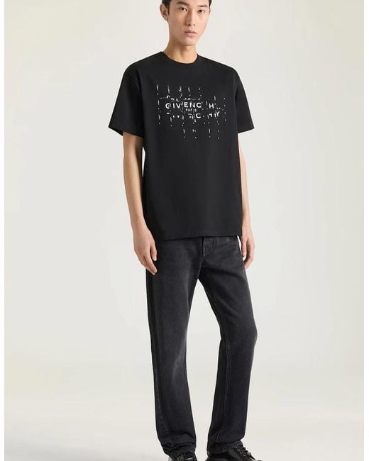 Givenchy Black Photo Negative Print T Shirt for men