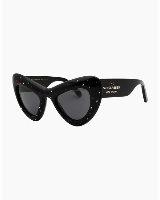 Marc Jacobs Black Crystal Sunglasses