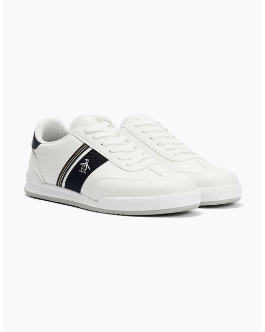 Original Penguin White Penguin Gaz Trainers for men