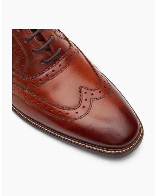 Base London Brown London Clarence Brogue Shoes Tan for men