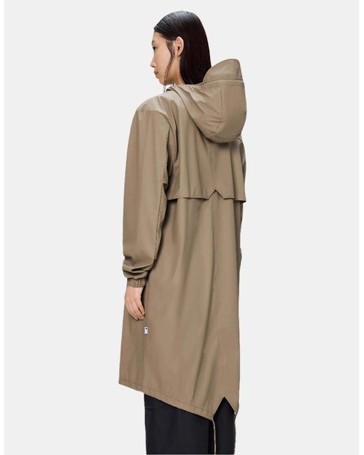 Rains Green Fishtail Parka