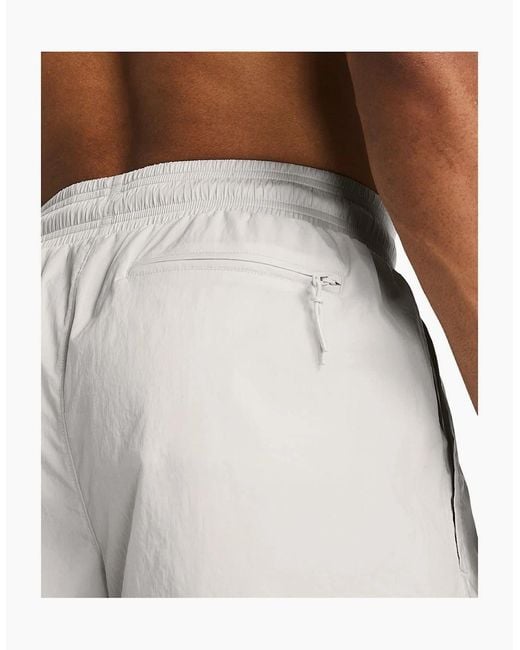 Under Armour Gray Curry Track Bermuda Shorts for men