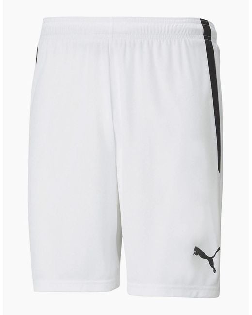 PUMA White Teamliga Shorts Football Shorts for men