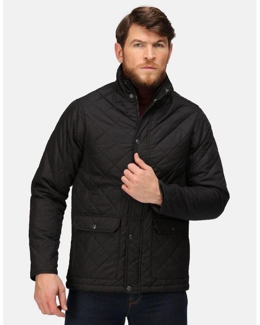 Regatta Black Professional Quilted Jacket for men