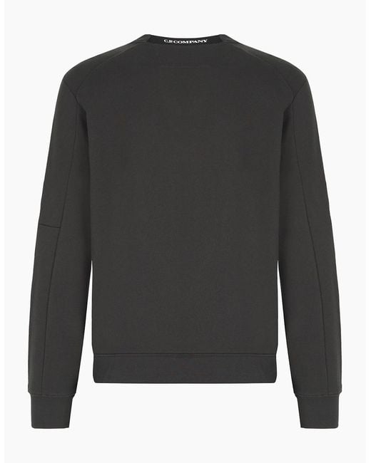 C P Company Gray Diagonal Raised Lens Sweatshirt for men