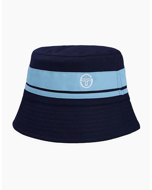 Sergio Tacchini Blue Newsford Bucket Hat Maritime/Baltic Sea for men