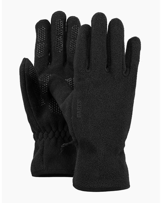 Barts Black Fleece Palm Grip Gloves for men