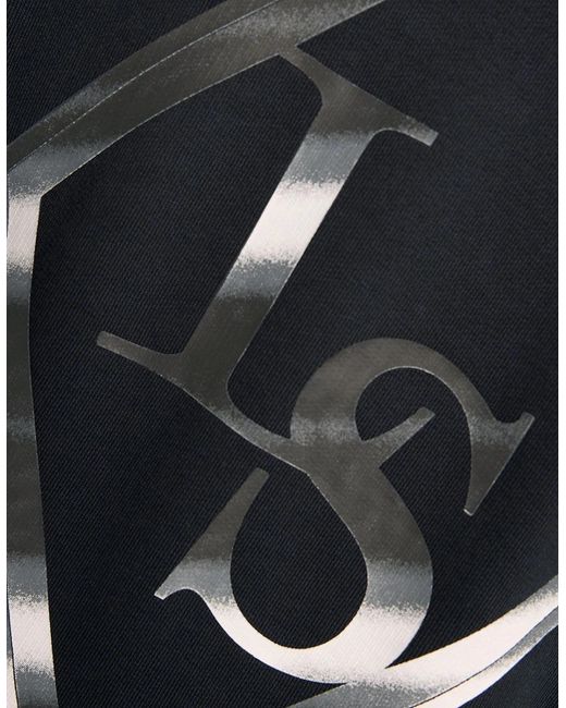 Lyle & Scott Blue Back Print Graphic Sweatshirt for men