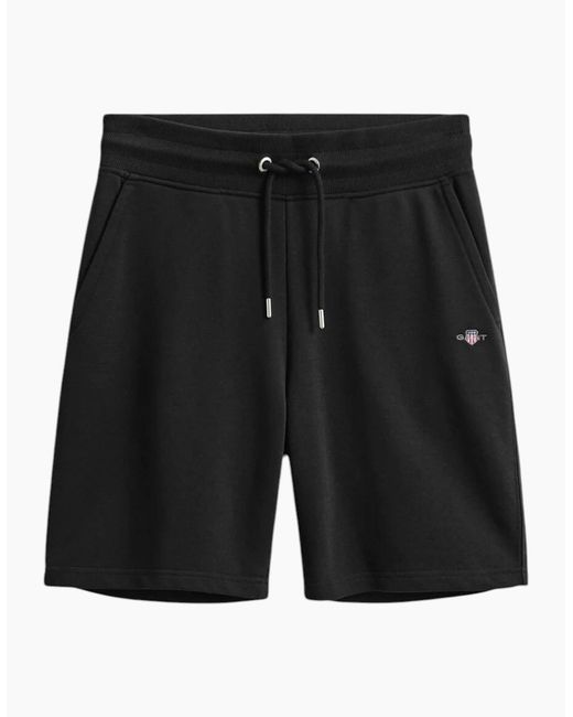 Gant Black Shield Shorts Sweat Regular Fit Cotton for men