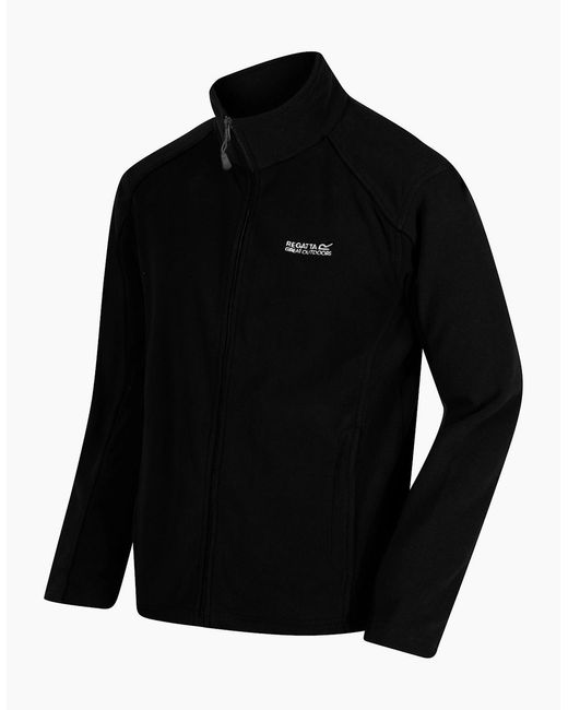 Regatta Black Great Outdoors Hedman Ii Two Tone Full Zip Fleece Jacket for men