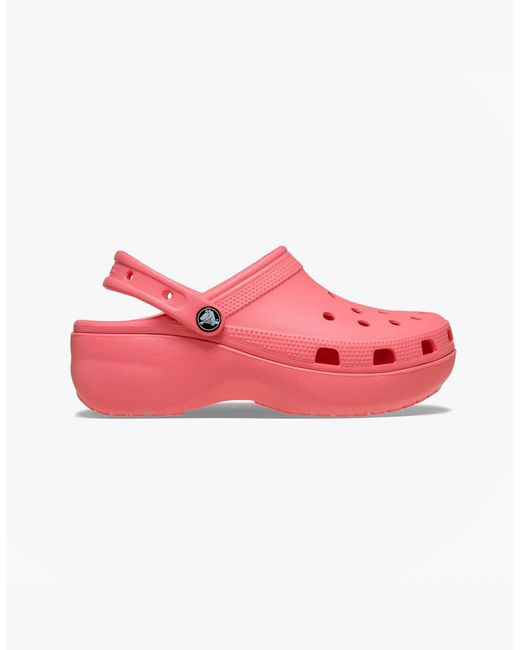 CROCSTM Pink 206750 Classic Platform Clogs Guava