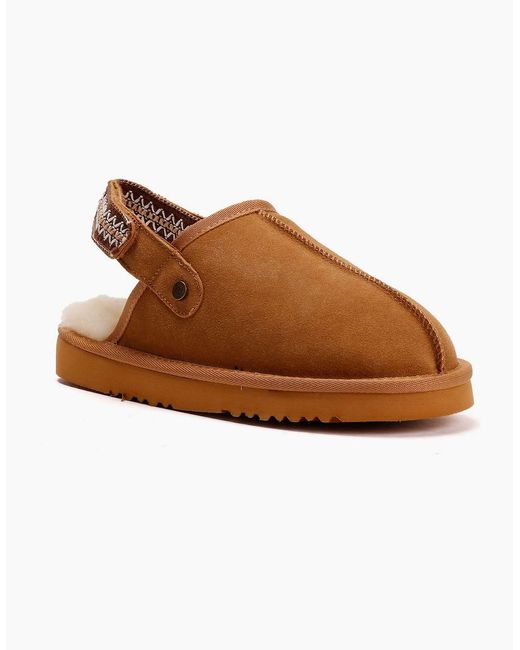 Osprey Brown London The Constellation Suede Tan Slippers