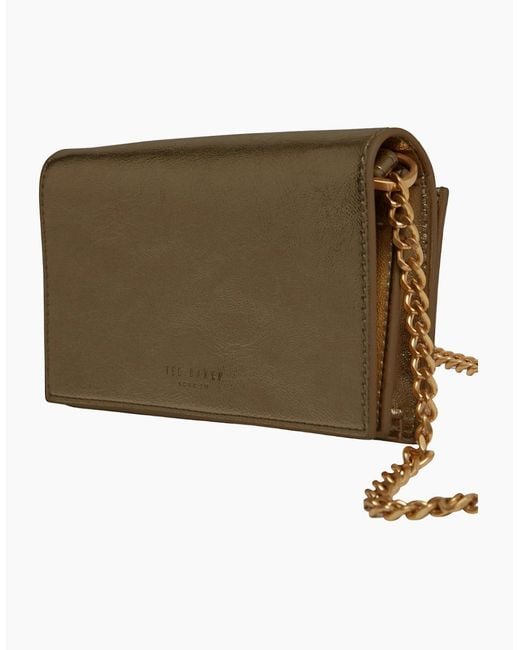 Ted Baker Natural Crossbody Flapover Bag
