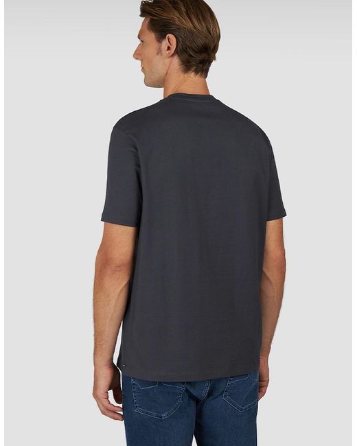 Paul & Shark Blue Embroidered Logo Cotton Jersey T-Shirt for men
