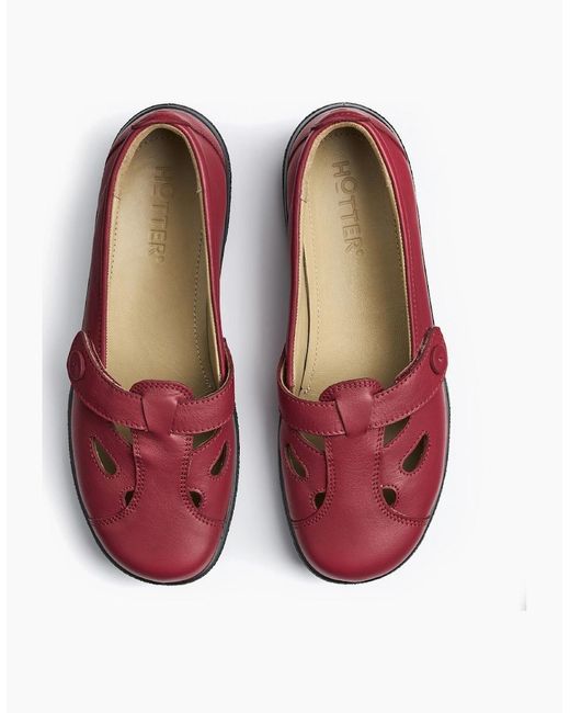 Hotter Red Nirvana Extra Wide Shoes
