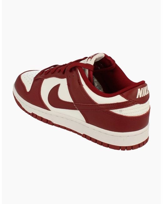 Nike Red Dunk Low Retro Trainers Dd1391 601 for men