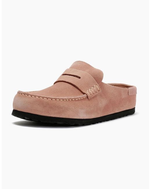 Birkenstock Clogs Pink Birkenstock Naples Suede Clay Regular Clogs
