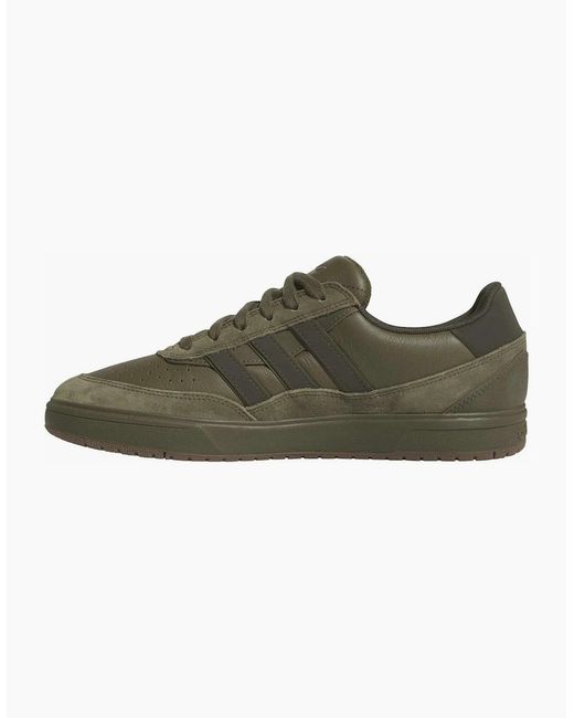Adidas Originals Green Tyshawn Ii Low Top Canvas Sneakers for men