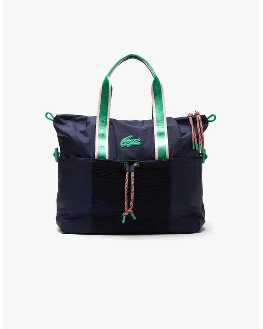 Lacoste Blue Large Sports Duffle Bag for men