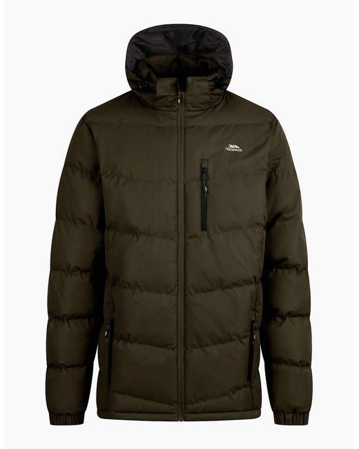Trespass Green Blustery Padded Jacket for men