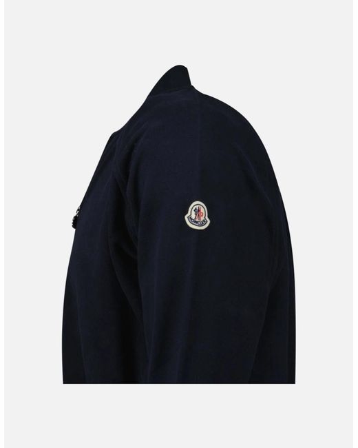 Moncler Blue Classic Bomber Jacket