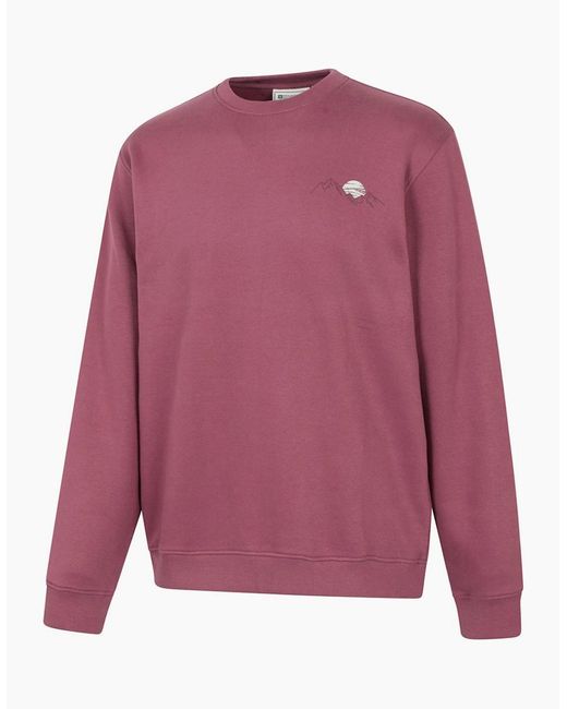 Mountain Warehouse Purple Mountain Scene Sweatshirt for men