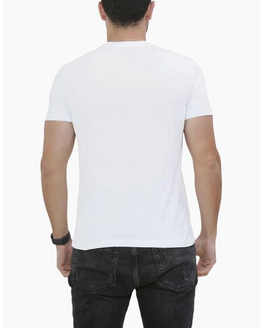 DIESEL White T-Diego-Cuty Logo T Shirts Crew Neck Short Sleeve Slim Summer Tee for men