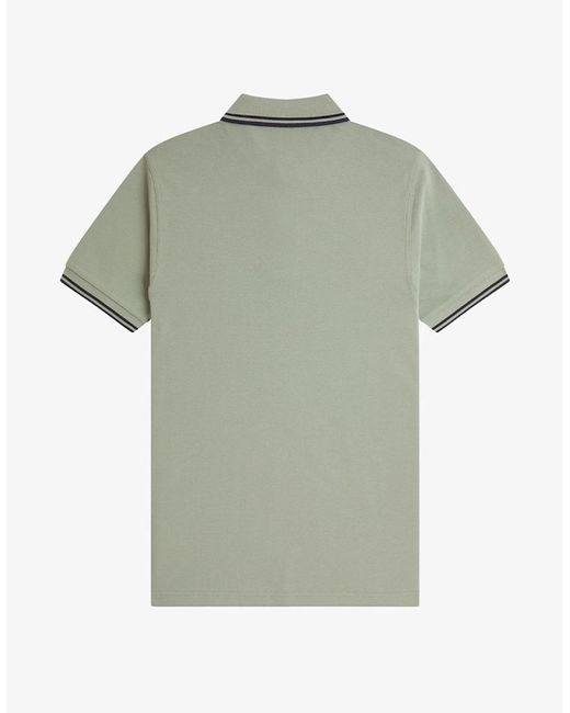 Fred Perry Green Twin Tipped Polo Shirt for men
