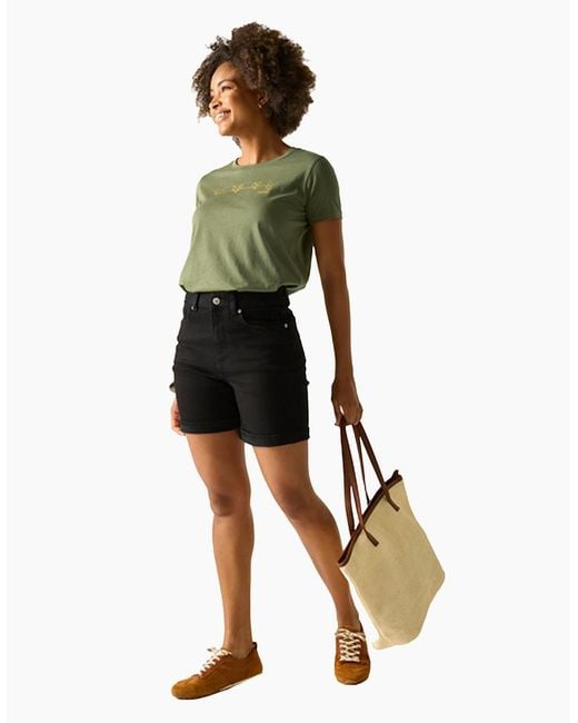 Regatta Green Ladies Filandra Vx Foil Heart T-Shirt