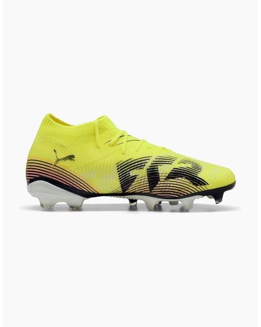 PUMA Yellow 8 Match Artificial Ground Football Boots