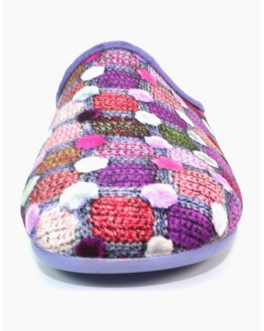 Lunar Purple Crackle Slippers