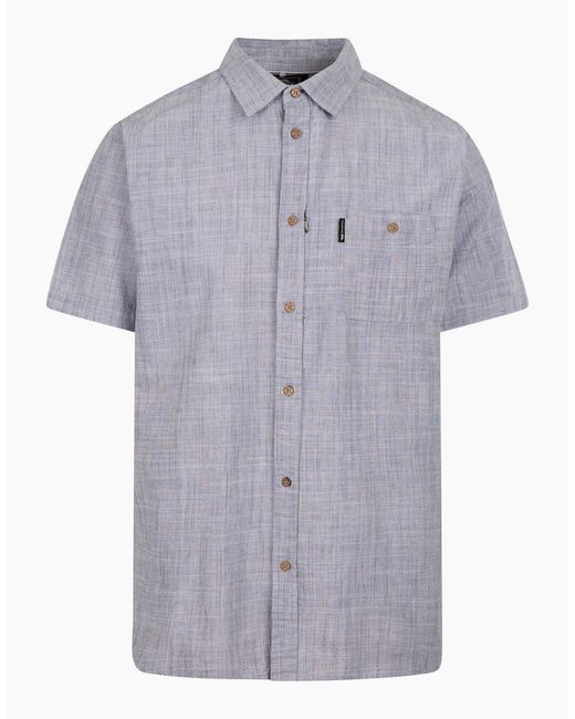 Trespass Blue Basham Woven Shirt for men
