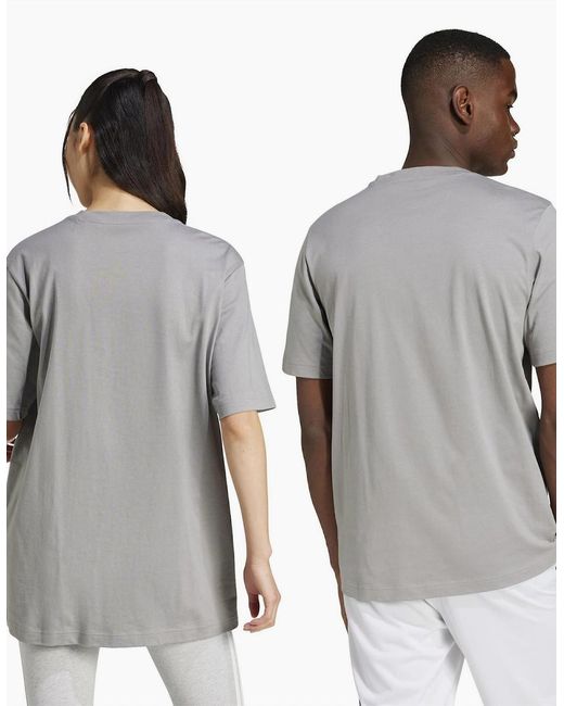 Adidas Gray Regular Fit Short Sleeve Crew Neck T-Shirt for men