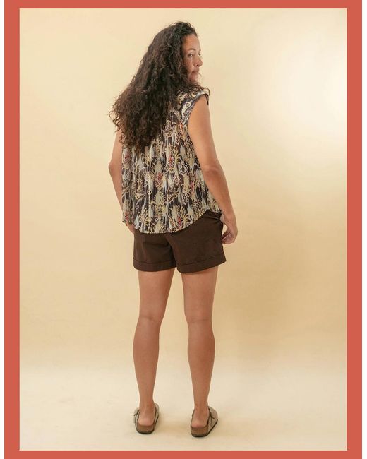 Nooki Design Green Deloris Printed Ikat Blouse