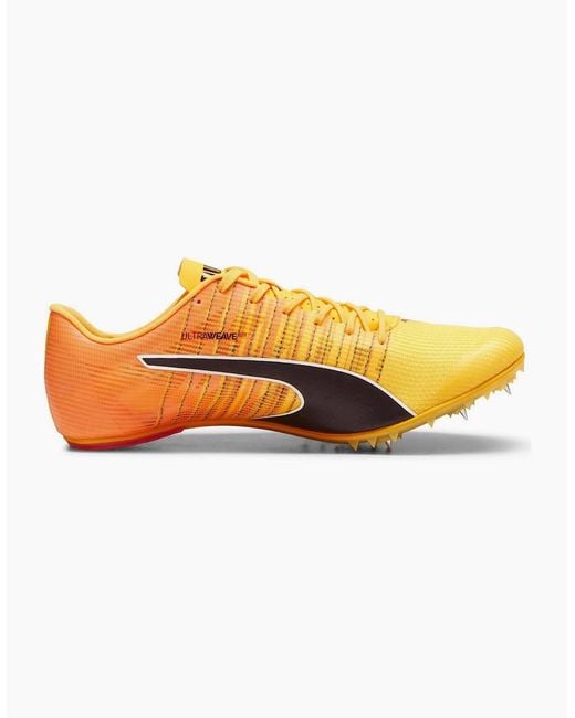 PUMA Yellow Evospeed Future 6 Track Running Spikes for men