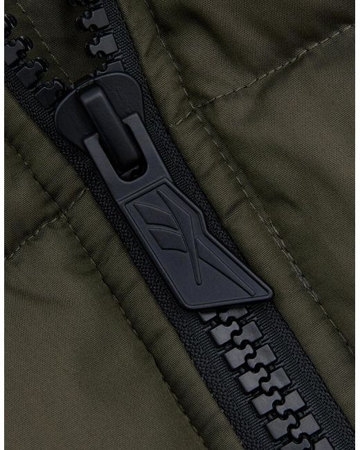Reebok Black Rb1492 Puffer Vest for men