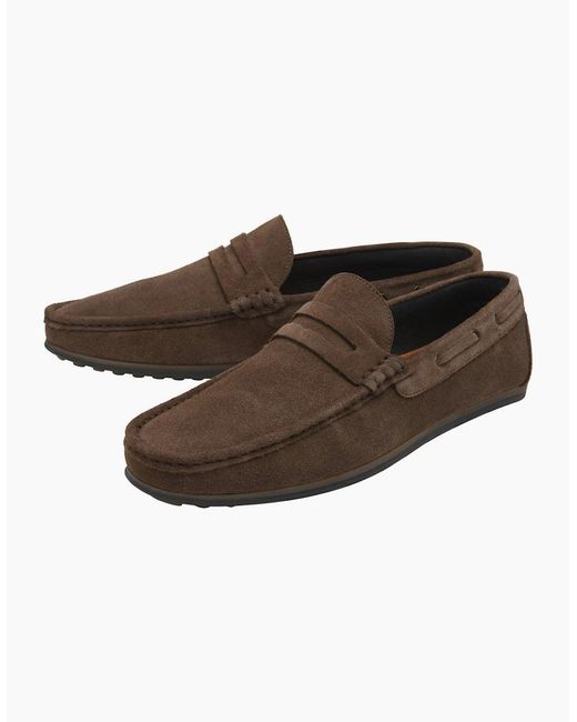 Frank Wright Brown Duggan Loafers for men