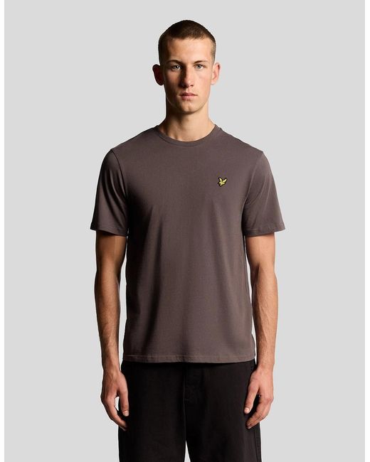 Lyle & Scott Brown Cotton Crew Neck T-Shirt for men