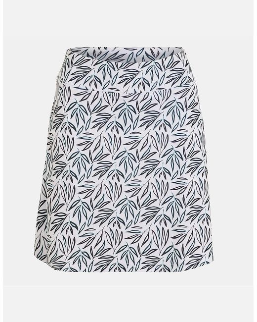 Calvin Klein White G Mini Abstract Patterned Skort