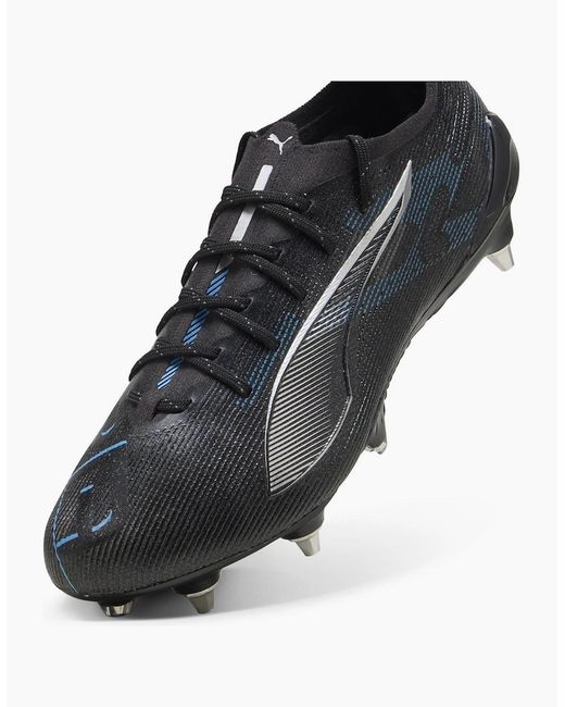 PUMA Black Ultra 5 Soft Ground Football Rugby Boots for men